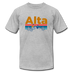 Alta, Utah T-Shirt - Retro Mountain & Birds Unisex Alta T Shirt - heather gray