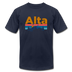 Alta, Utah T-Shirt - Retro Mountain & Birds Unisex Alta T Shirt - navy