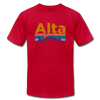 Alta, Utah T-Shirt - Retro Mountain & Birds Unisex Alta T Shirt