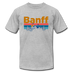Banff, Canada T-Shirt - Retro Mountain & Birds Unisex Banff T Shirt - heather gray