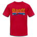 Banff, Canada T-Shirt - Retro Mountain & Birds Unisex Banff T Shirt - red