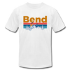 Bend, Oregon T-Shirt - Retro Mountain & Birds Unisex Bend T Shirt - white