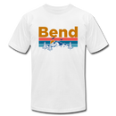 Bend, Oregon T-Shirt - Retro Mountain & Birds Unisex Bend T Shirt - white