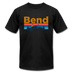 Bend, Oregon T-Shirt - Retro Mountain & Birds Unisex Bend T Shirt - black