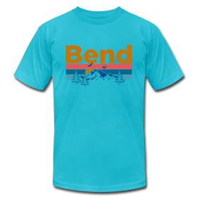 Bend, Oregon T-Shirt - Retro Mountain & Birds Unisex Bend T Shirt