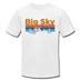Big Sky, Montana T-Shirt - Retro Mountain & Birds Unisex Big Sky T Shirt - white