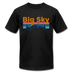 Big Sky, Montana T-Shirt - Retro Mountain & Birds Unisex Big Sky T Shirt - black