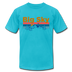 Big Sky, Montana T-Shirt - Retro Mountain & Birds Unisex Big Sky T Shirt - turquoise