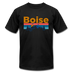 Boise, Idaho T-Shirt - Retro Mountain & Birds Unisex Boise T Shirt - black