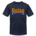Boise, Idaho T-Shirt - Retro Mountain & Birds Unisex Boise T Shirt - navy
