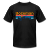 Bozeman, Montana T-Shirt - Retro Mountain & Birds Unisex Bozeman T Shirt - black