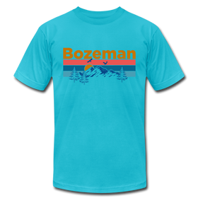 Bozeman, Montana T-Shirt - Retro Mountain & Birds Unisex Bozeman T Shirt