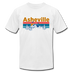Asheville, North Carolina T-Shirt - Retro Mountain & Birds Unisex Asheville T Shirt - white
