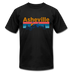 Asheville, North Carolina T-Shirt - Retro Mountain & Birds Unisex Asheville T Shirt - black