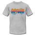 Asheville, North Carolina T-Shirt - Retro Mountain & Birds Unisex Asheville T Shirt - heather gray