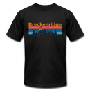 Breckenridge, Colorado T-Shirt - Retro Mountain & Birds Unisex Breckenridge T Shirt - black