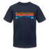 Breckenridge, Colorado T-Shirt - Retro Mountain & Birds Unisex Breckenridge T Shirt - navy