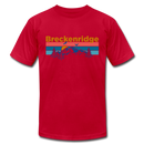 Breckenridge, Colorado T-Shirt - Retro Mountain & Birds Unisex Breckenridge T Shirt - red