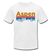 Aspen, Colorado T-Shirt - Retro Mountain & Birds Unisex Aspen T Shirt - white
