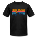 Big Bear, California T-Shirt - Retro Mountain & Birds Unisex Big Bear T Shirt - black