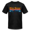 Big Bear, California T-Shirt - Retro Mountain & Birds Unisex Big Bear T Shirt - black