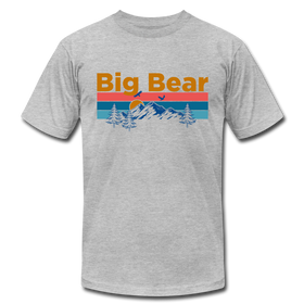 Big Bear, California T-Shirt - Retro Mountain & Birds Unisex Big Bear T Shirt