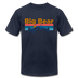 Big Bear, California T-Shirt - Retro Mountain & Birds Unisex Big Bear T Shirt - navy