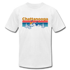 Chattanooga, Tennessee T-Shirt - Retro Mountain & Birds Unisex Chattanooga T Shirt - white