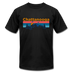 Chattanooga, Tennessee T-Shirt - Retro Mountain & Birds Unisex Chattanooga T Shirt - black