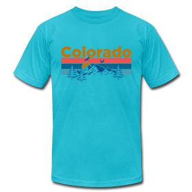 Colorado T-Shirt - Retro Mountain & Birds Unisex Colorado T Shirt