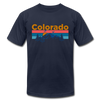 Colorado T-Shirt - Retro Mountain & Birds Unisex Colorado T Shirt