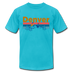 Denver, Colorado T-Shirt - Retro Mountain & Birds Unisex Denver T Shirt - turquoise