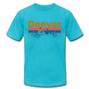 Denver, Colorado T-Shirt - Retro Mountain & Birds Unisex Denver T Shirt - turquoise