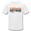 California T-Shirt - Retro Mountain & Birds Unisex California T Shirt - white