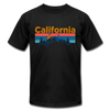 California T-Shirt - Retro Mountain & Birds Unisex California T Shirt - black