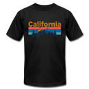 California T-Shirt - Retro Mountain & Birds Unisex California T Shirt - black