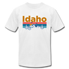 Idaho T-Shirt - Retro Mountain & Birds Unisex Idaho T Shirt