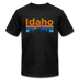Idaho T-Shirt - Retro Mountain & Birds Unisex Idaho T Shirt - black