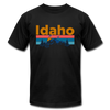 Idaho T-Shirt - Retro Mountain & Birds Unisex Idaho T Shirt - black