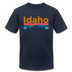 Idaho T-Shirt - Retro Mountain & Birds Unisex Idaho T Shirt - navy