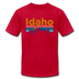 Idaho T-Shirt - Retro Mountain & Birds Unisex Idaho T Shirt - red