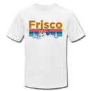 Frisco, Colorado T-Shirt - Retro Mountain & Birds Unisex Frisco T Shirt - white