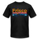 Frisco, Colorado T-Shirt - Retro Mountain & Birds Unisex Frisco T Shirt - black