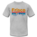 Frisco, Colorado T-Shirt - Retro Mountain & Birds Unisex Frisco T Shirt - heather gray