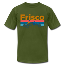 Frisco, Colorado T-Shirt - Retro Mountain & Birds Unisex Frisco T Shirt - olive