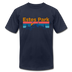 Estes Park, Colorado T-Shirt - Retro Mountain & Birds Unisex Estes Park T Shirt - navy