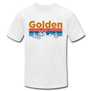 Golden, Colorado T-Shirt - Retro Mountain & Birds Unisex Golden T Shirt - white