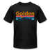 Golden, Colorado T-Shirt - Retro Mountain & Birds Unisex Golden T Shirt - black