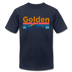 Golden, Colorado T-Shirt - Retro Mountain & Birds Unisex Golden T Shirt - navy