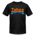 Lake Tahoe, California T-Shirt - Retro Mountain & Birds Unisex Lake Tahoe T Shirt - black
